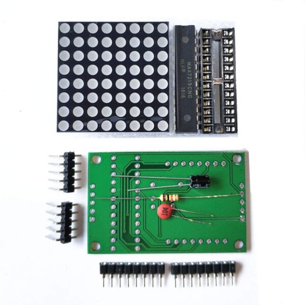 Kit para ensamblar display matriz 8x8 LED con MAX7219 Arduino