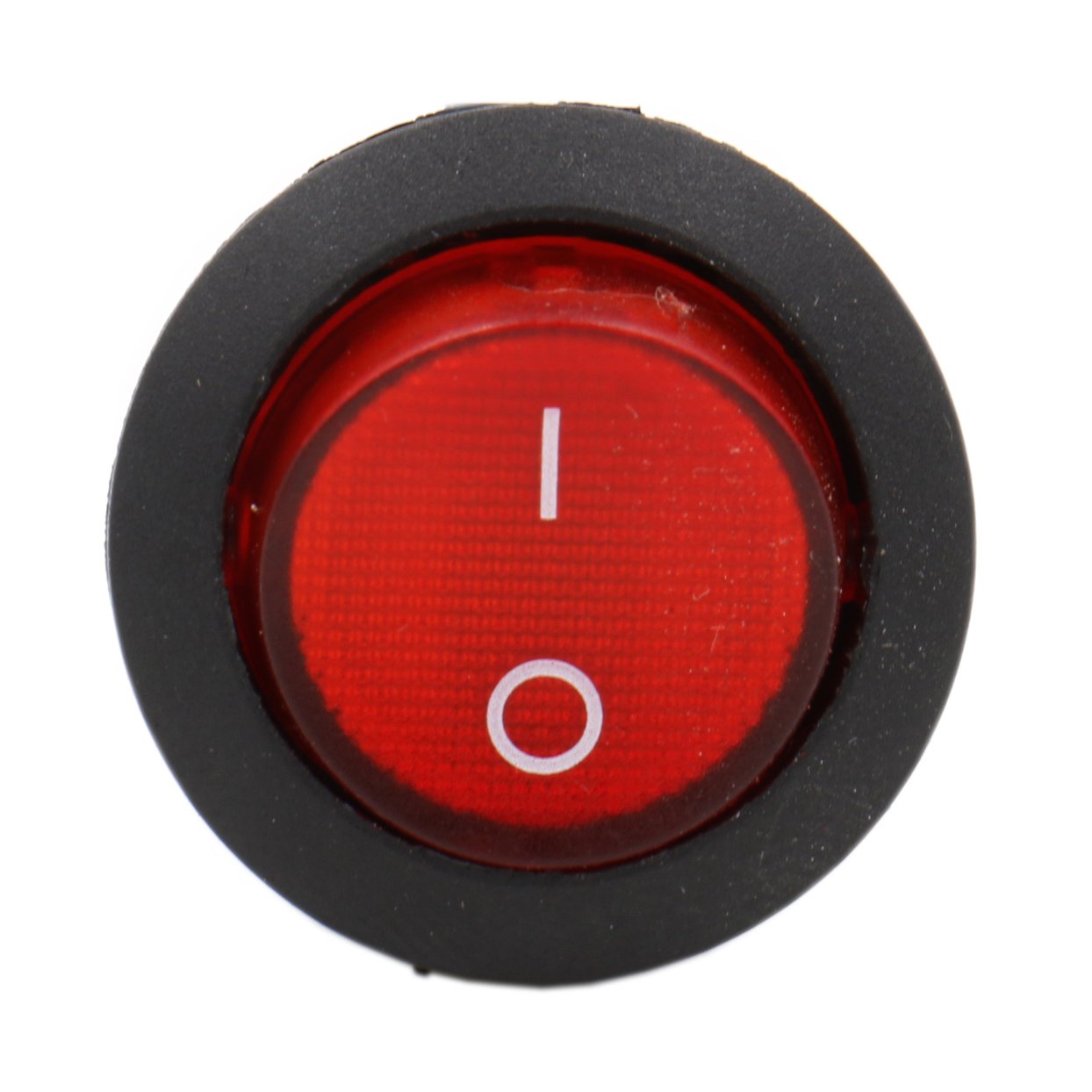 Botón interruptor eléctrico negro 3 posiciones ON - OFF - ON de 20mm 6A