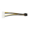 Cable de Alimentacion Tarjeta Gráfica 8 Pines (6+2) PCI Express PCIe a Doble Molex 18cm