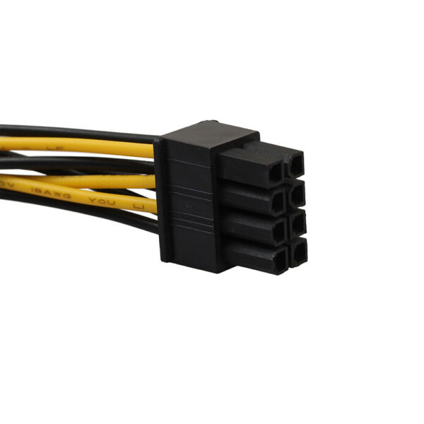 Cable de Alimentacion Tarjeta Gráfica 8 Pines (6+2) PCI Express PCIe a Doble Molex 18cm