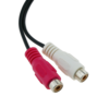 CABLE CONVERSOR DE AUDIO JACK MACHO 3.5MM A 2 RCA HEMBRA 30cm ESTEREO REF2015