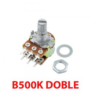 Potenciometro B500K lineal doble 500k OHM kΩ