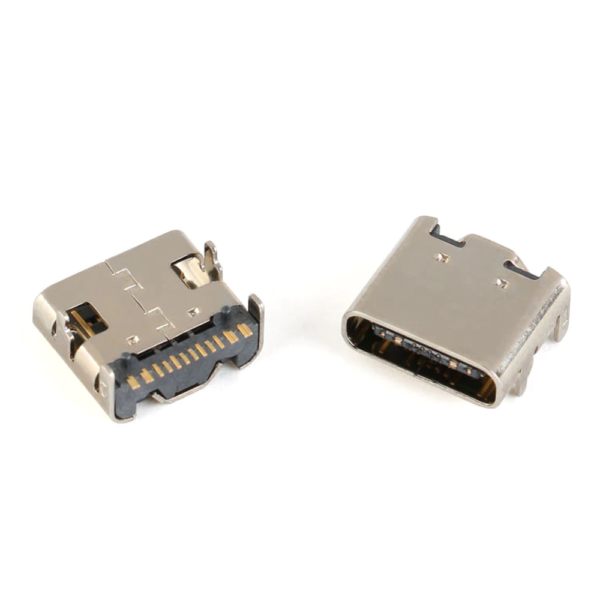 1x Conector SMD USB-3.1 Tipo-C hembra 16P clavijas fijas bidireccionales REF2046