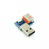 Modulo Adaptador USB macho a USB - microUSB hembra  2.54mm