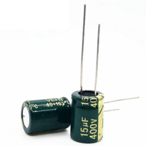 5x CONDENSADOR ELECTROLITICO 15uF 400v 105º C 10x17 MM