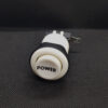 PULSADOR ARCADE 33MM BLANCO POWER CONCAVO