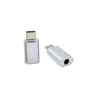 ADAPTADOR USB-C TIPO C 3.1 A JACK HEMBRA 3.5MM HUAWEI XIAOMI COLOR PLATA REF2057
