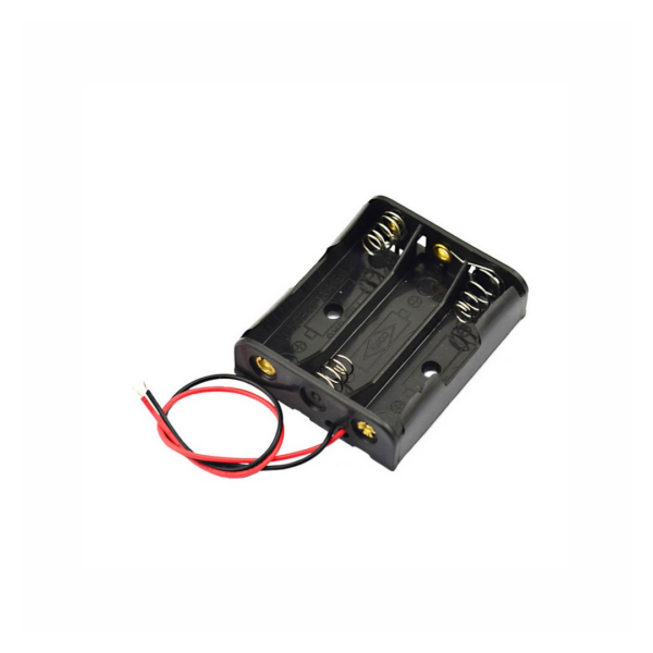 Portapilas para 3 Pilas AAA con Cable (4.5 V) 3xAAA