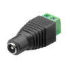 CONECTOR DC JACK HEMBRA 5,5X2,1mm CON BLOQUE TERMINAL 2 PIN
