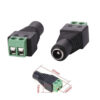 CONECTOR DC JACK HEMBRA 5,5X2,1mm CON BLOQUE TERMINAL 2 PIN