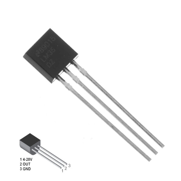 LM35 Sensor de temperatura analogico  LM35DZ TO92