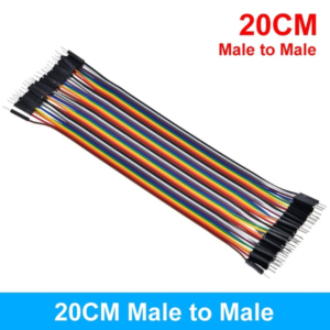 40 CABLES MACHO MACHO 20cm jumpers dupont 2,54 arduino