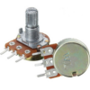 Potenciometro B250K ohm lineal 0,5w 15mm + Perilla BLANCA