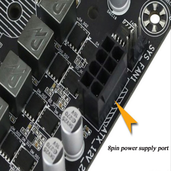 Cable adaptador fuente alimentacion CPU ATX 4 pin hembra a 8 pin Macho REF A-10