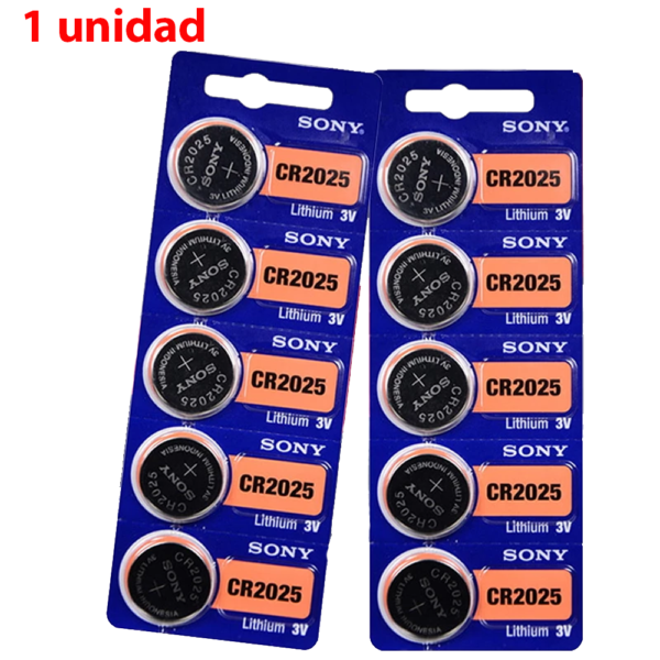 1x Pila de boton SONY bateria original Litio CR2025 3V