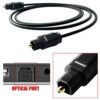 CABLE TOSLINK AUDIO DIGITAL FIBRA OPTICA 3M  MACHO PARA DVD PS4 XBOX 360 NEGRO