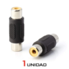 2x Acoplador RCA Hembra a Hembra Video Audio