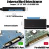 Cable adaptador de USB 3.0 a SATA 2.5 / 3.5" Conector Jack 12V DC 2A