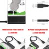 Cable adaptador de USB 3.0 a SATA 2.5 / 3.5" Conector Jack 12V DC 2A