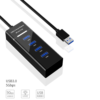 HUB divisor de 4 puertos USB 3.0 SPLITTER MULTIPLICADOR  NEGRO