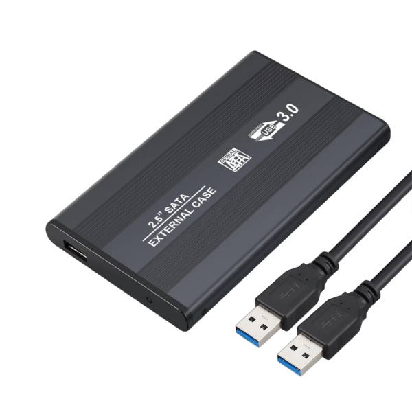 Carcasa para Disco Duro Externo S-ATA 2.5'' USB 3.0 Caja Funda de Cuero SATA HDD