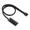 Cable ventilador Hub PWN 1 To 4-Pin PWM CPU Fan Hub Splitter Divisor