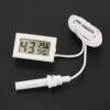 Termohigrometro Termometro LCD digital temperatura y humedad CON SONDA BLANCO