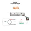 HX711 Modulo Conversor + Celda Carga 10 kg Load Cell Conversor A/D 24bits