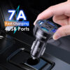 Cargador movil mechero coche Quick Charge 3.0 3.1A 4 puertos 48W 7A