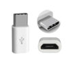 2x ADAPTADOR UNIVERSAL CABLE MICRO USB A TIPO C OTG BLANCO Y NEGRO