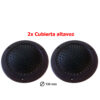 2x Cubierta plastico altavoz 4" Negro