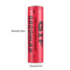 18650 Batería de Alta Capacidad Recargable 3.7V 9900 Mah Li-Ion GTF Rojo