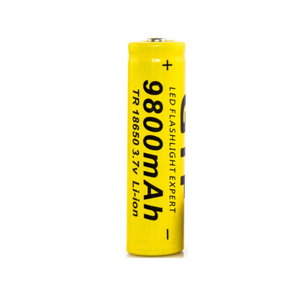 18650 Batería de Alta Capacidad Recargable 3.7V 9900 Mah Li-Ion GTF Amarillo