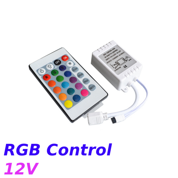 Controlador infrarrojo IR RF de 24 teclas para tira de LED RGB 3528/2835/5050 12V 24 teclas