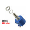 Potenciometro 20K OHM Precision Multivuelta -  resistencia variable 2w 3590S