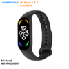 Correa Repuesto Pulsera Goma Brazalete Compatible Mi Band 7 6 5 Amazfit 5 Negro