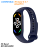Correa Repuesto Pulsera Goma Brazalete Compatible Mi Band 7 6 5 Amazfit 5 Azul