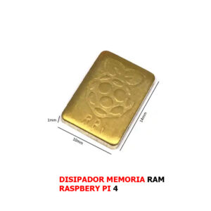Disipador plano de cobre para memoria Raspberry Pi 4