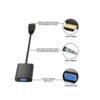 Conversor Cable Adaptador de HDMI Macho a VGA Hembra - HDMI to VGA 1080p