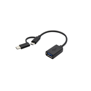 Cable adaptador OTG 2 en 1 Micro USB - TYPE-C tipo c USB-C cable de datos
