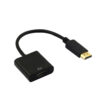 ADAPTADOR CONVERTIDOR DP (DISPLAYPORT) MACHO A HDMI HEMBRA
