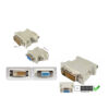 ADAPTADOR CONVERSOR VIDEO DVI-D 24+1 PINES MACHO A VGA HEMBRA 15 PIN