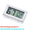 Termohigrometro termometro higrometro digital temperatura y humedad Blanco