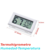 Termohigrometro termometro higrometro digital temperatura y humedad Blanco