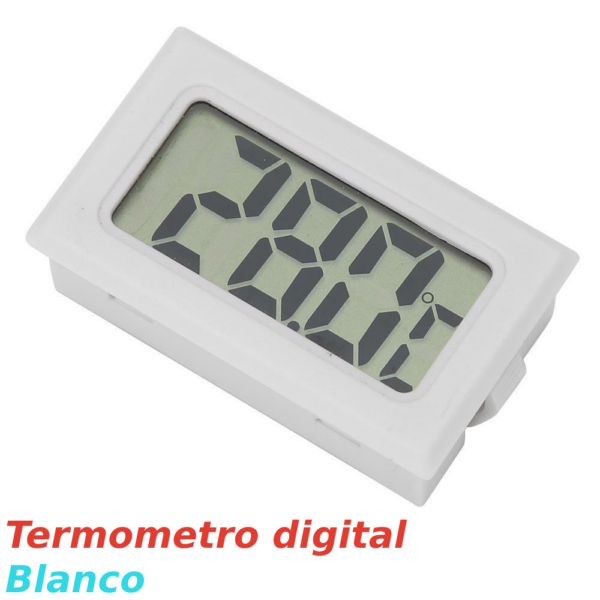 Termometro digital temperatura lcd nevera congelador exterior Blanco