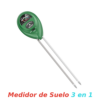 Medidor de Suelo 3 en 1, Medidor Humedad, PH, Iluminancia, no requiere bateria