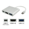 USB C a HDMI Adaptador 4K + USB 3.0 + Carga PD Tipo C