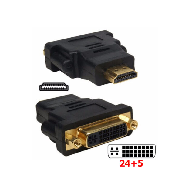 Adaptador HDMI Macho a DVI-I 24+5 Hembra