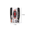 Luz 5 LED trasera para bicicleta con reflectante bateria interna waterproof Rojo