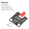 Modulo emisor de luz LED para Arduino microcontrolador de 5 mm Rojo